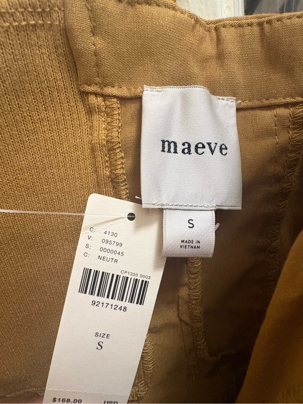 Maeve Mustard Zip-Front Mini Dress - Picture 5 of 6